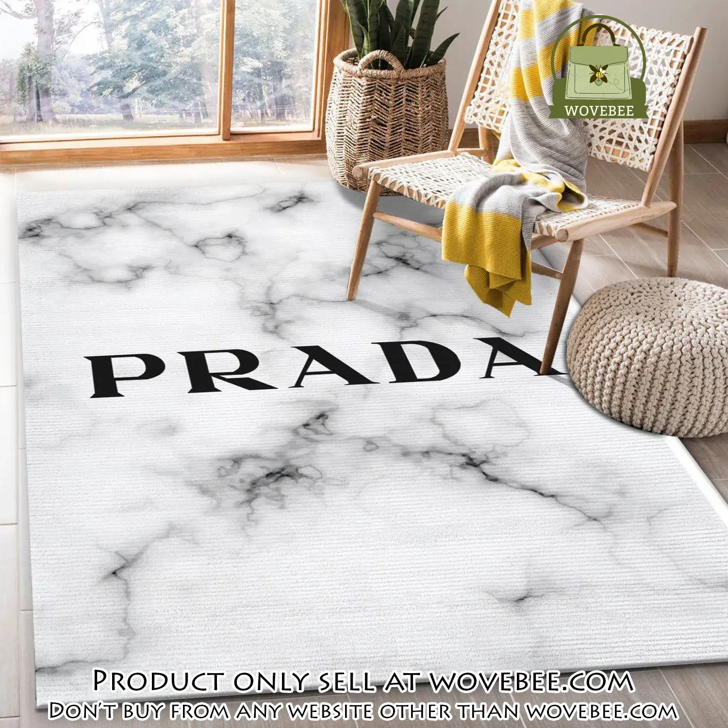 Prada area rug bedroom rug christmas gift us decor wvb0018935